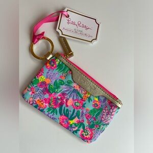 Lilly Pulitzer ID case keychain wallet NWT